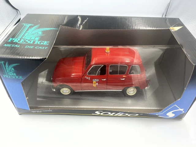 Modèle Réduit Renault 4L Solido à L'échelle 1/18 – En Bon état, Idéal Pour Les Collectionneurs