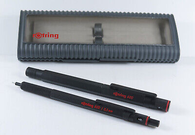 Rotring 600 black Set Old Style Fountain F Nib and Pencil 0,5  new old stock