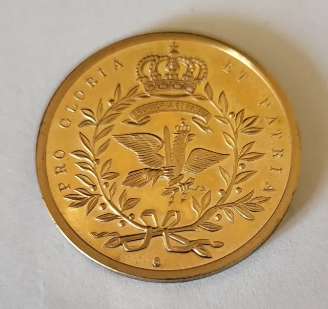 Göde Medaille "Friedrich II der Große" edel vergoldet 3