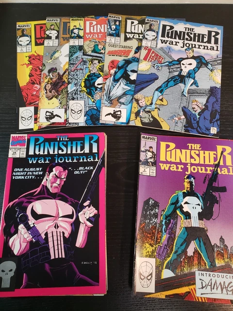 LOT of 22,  PUNISHER War Journal - Marvel Comics  (1988-91)