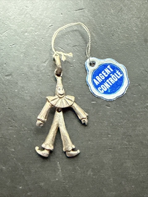 Pendentif Ancien En Argent Massif 925 – Style Art Déco/Celtique – Breloque Unique