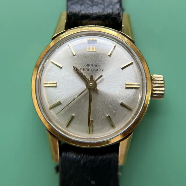 Vintage Girard Perregaux Swiss Ladies Mechanical Watch Runs