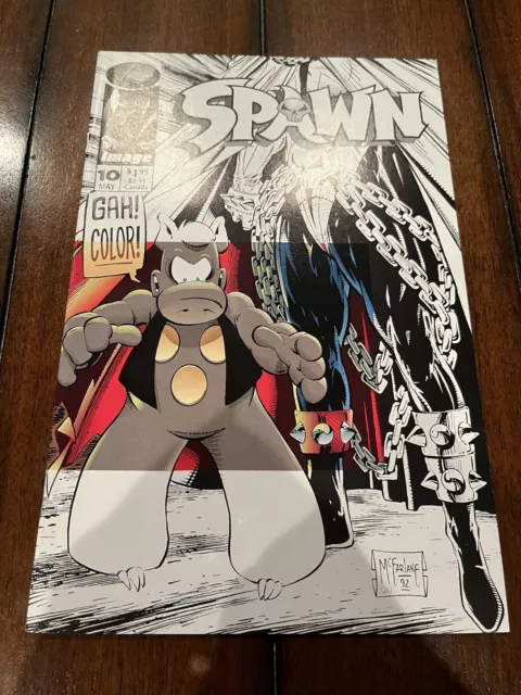 SPAWN #10 May 1992 Image: Cerebus cross over Todd McFarlane NM Near Mint 🔥