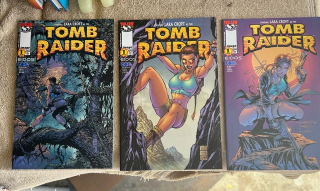 TOMB RAIDER The Series Lara Croft Lot of 3 Variant Covers Turner Top Cow Eidos