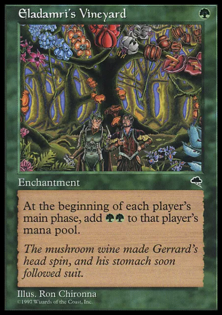 MTG Magic the Gathering Eladamri's Vineyard (223/350) Tempest LP