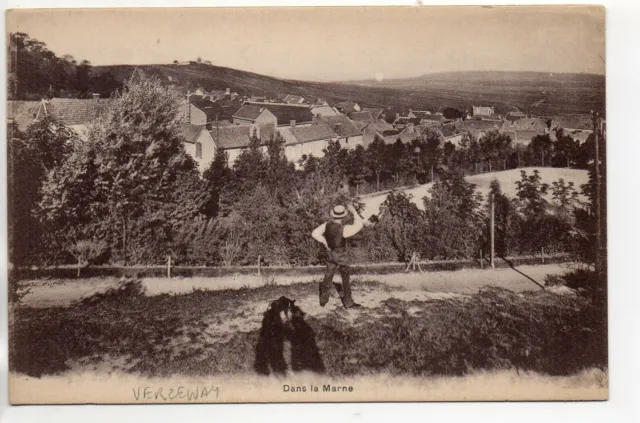 VERZENAY - Marne - CPA 51 - a view of the commune