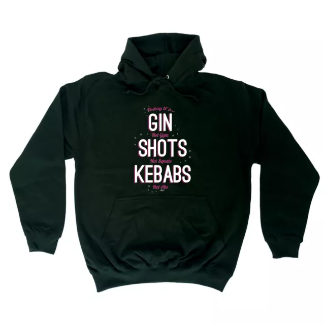 Today Its Gin Not Gym - Novelty Mens Womens Clothing Funny Gift Hoodies Hoodie