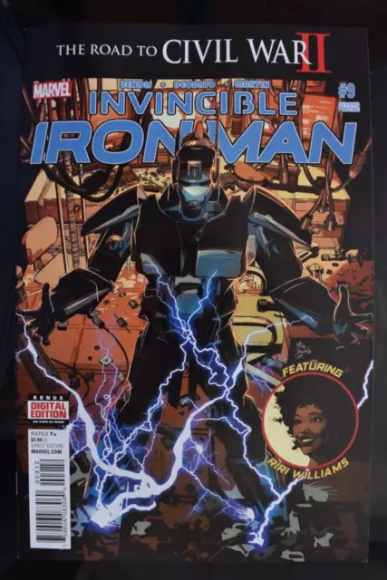 Invincible Iron Man #9 - 2nd Printing - 1st Full Appearance of Riri Williams