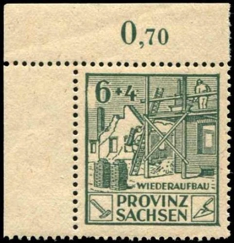 SBZ - Provinz Sachsen, 1945, 87 A X, postfrisch