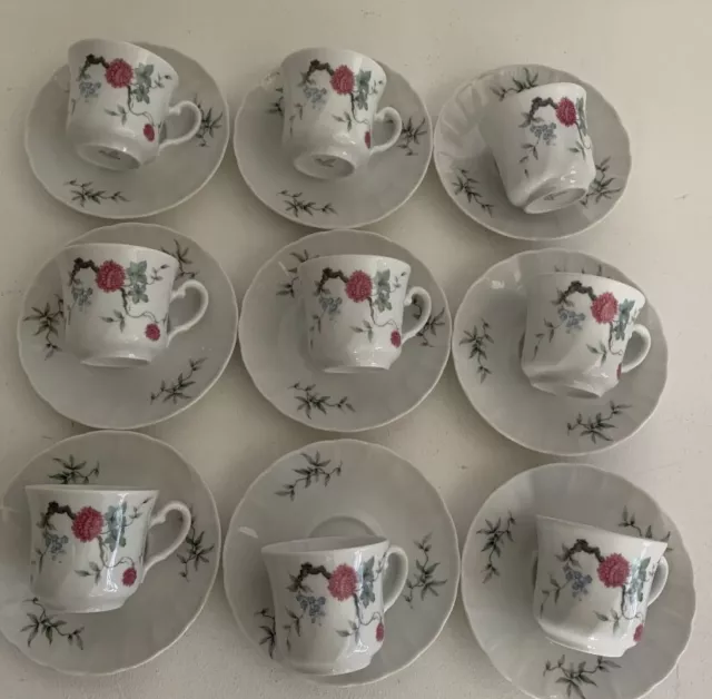 Set 9 Tazze Caffè Piu Piattini E Lattiera Winterling Kirchenlamitz Bavaria