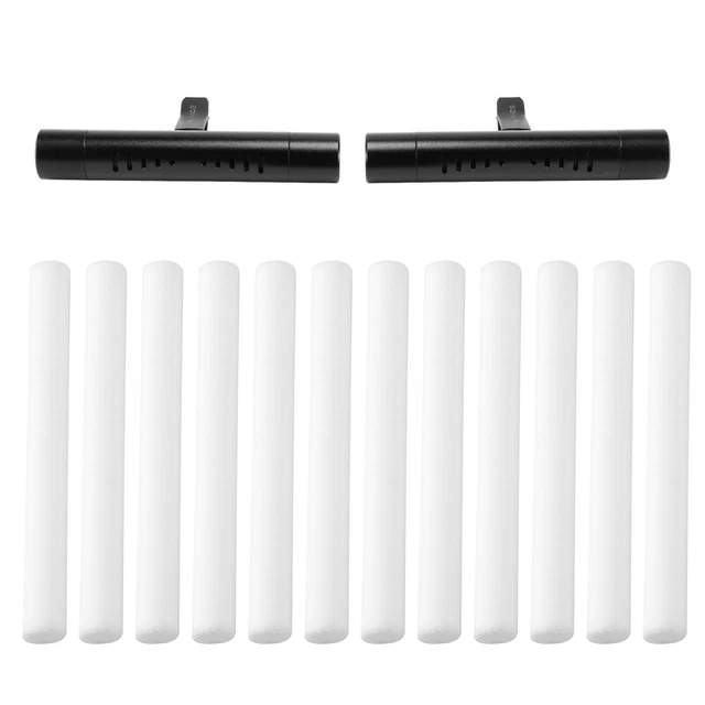 2 unidades difusor de aceite de coche difusor de coche clip de ventilación con 12x relleno Au N3F1