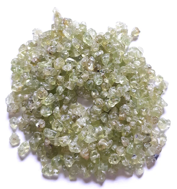 Préhnite perle chips pierre fine 2x2x2mm gemme multicolore reiki chakra plexus