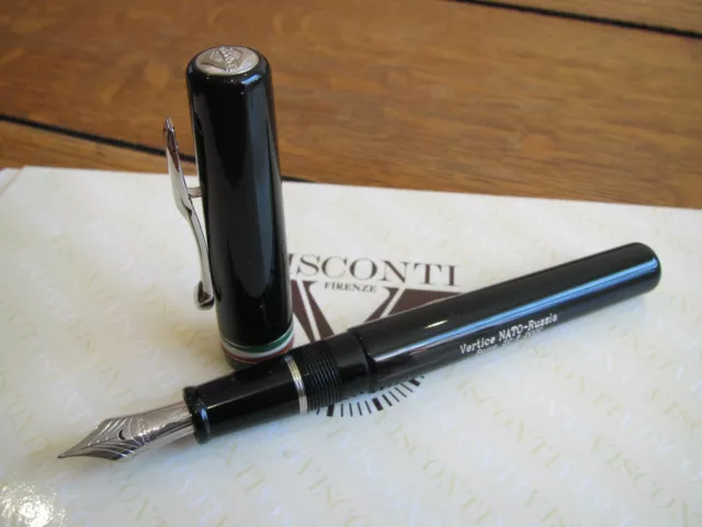 Clearance special >Visconti NATO-Russia Summit LE fountain pen steel Med nib MIB