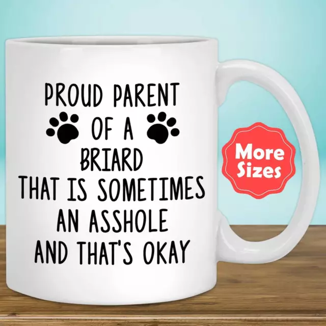 Funny Briard Gifts Mug Coffee Cup Dog Mom Dad Owner Lover Mama Birthday Present