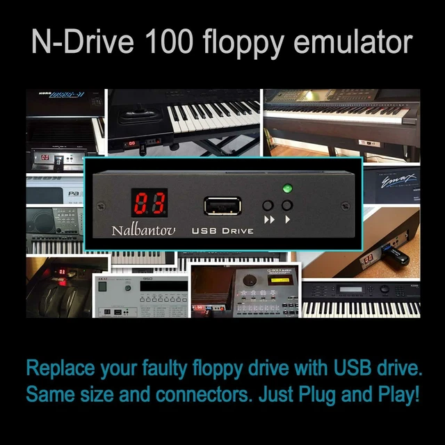 Nalbantov émulateur de lecteur de disquettes USB N-Drive 100 pour AKAI S950