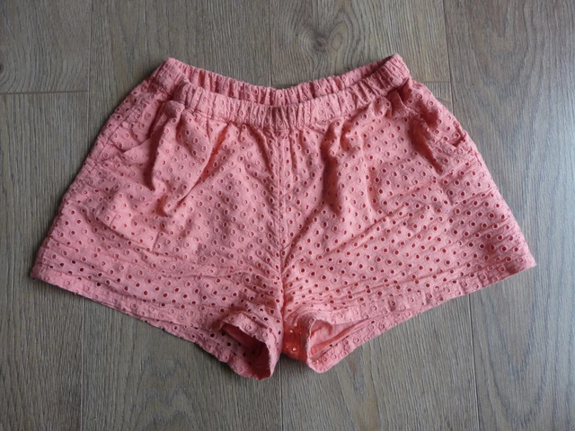 Pantaloncini angolari in cotone arancione John Lewis ragazza età 8 anni