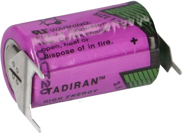 Tadiran Lithium 3,6V Batterie SL 350/PT 1/2AA - Zelle, Print 1/2 +/- -