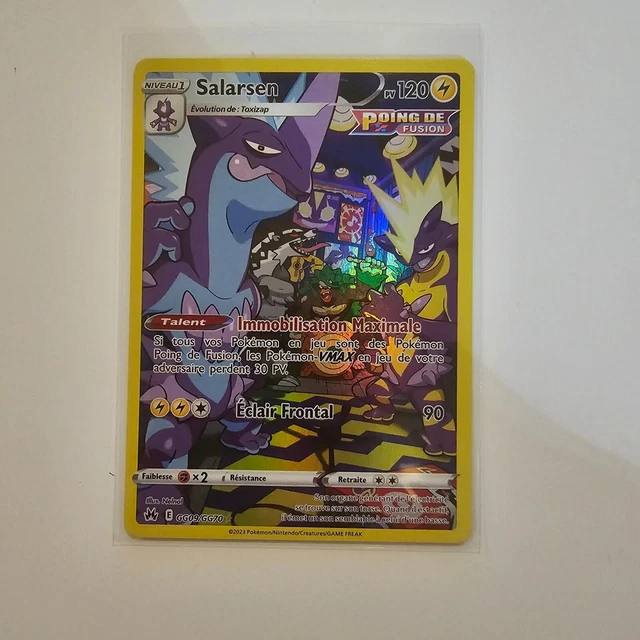 Salarsen – Coffret De 10 Cartes Pokémon Françaises – Full Art Secrète Poing De Fusion – Myboost X – Zénith Suprême – GG09/GG70 – Sans Doubles