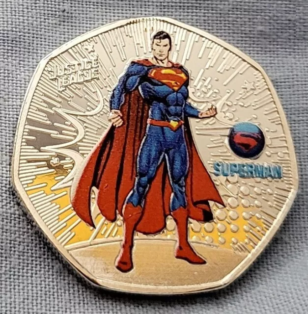 Super Man Silver Coin Justice League of America Marvel Walt Disney Heroes Legend 3