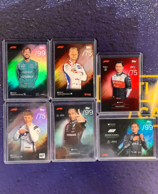 Topps 2022 F1 Lights Out Numbered Driver Lot - Hamilton Russell -