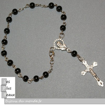 Femme Bijoux Bracelet amen BRORZ4 Chapelet or Rose Neuf 