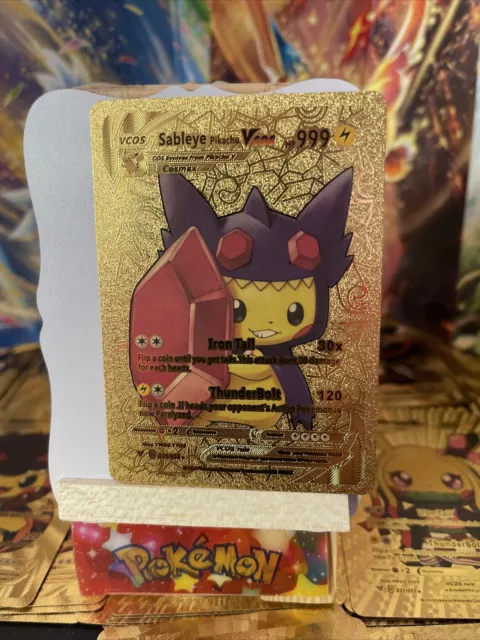 M Rayquaza EX Gold Foil HP 700 Fan Art Card NM