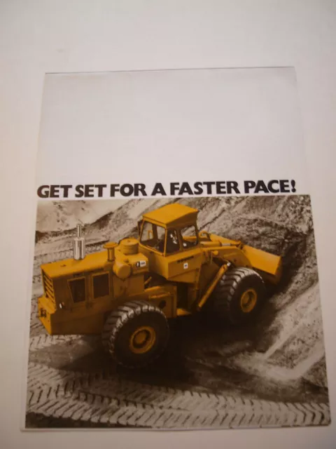 IH International Hough 100C Front-End Wheel Pay Loader Brochure Original '72