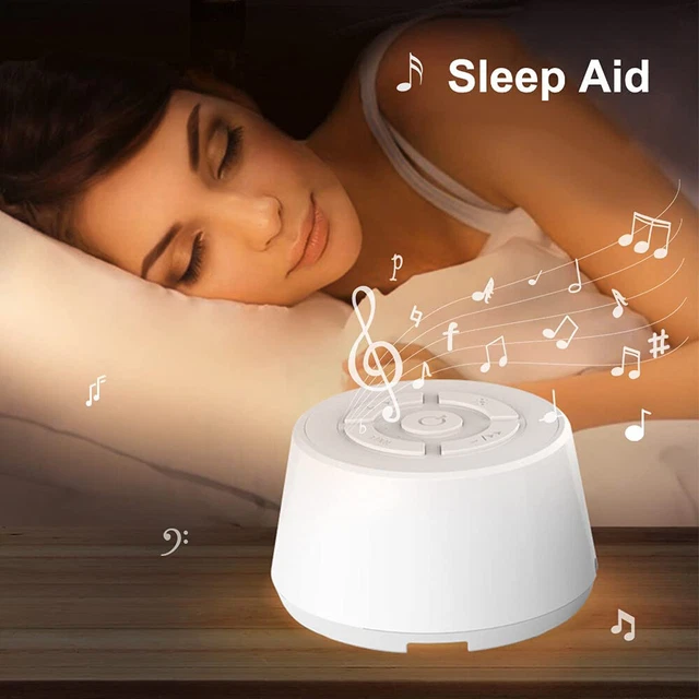 Máquina de sonido de ruido blanco ayuda para dormir relajación para adultos bebé sonidos de la naturaleza