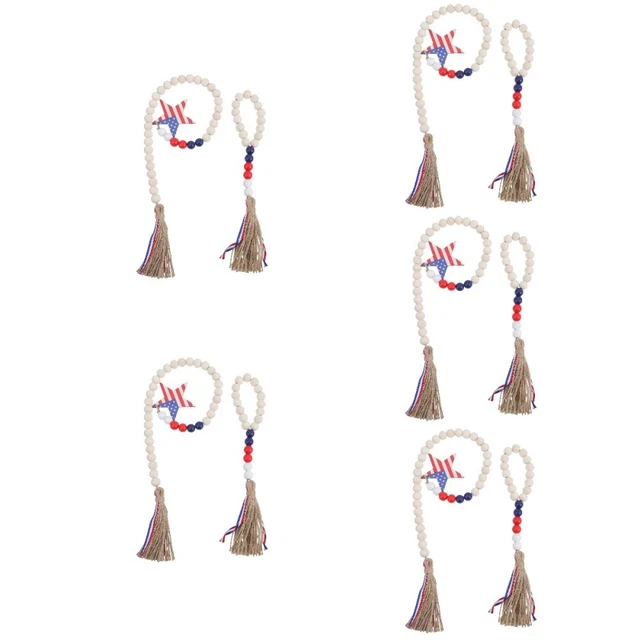 5 Sets Independence Day Decoration Woodsy Decor Wall Hanging Decor Household