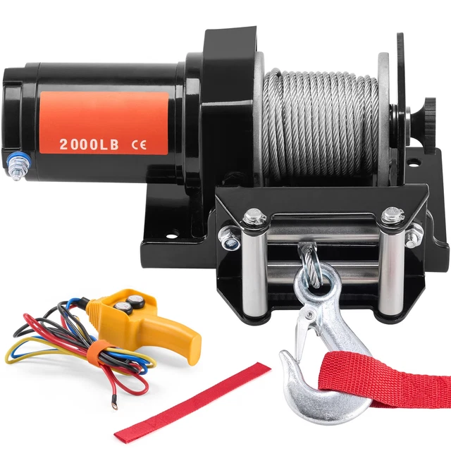 OUKANING 12V Bootswinde Elektrische Seilwinde mit Funkfernbedienung Motorwinde seilwinde Elektrowinde 9,2m Stahlseil Zugkraft 4990KG OUKANING 12V Bootswinde Elektrische Seilwinde mit Funkfernbedienung Motorwinde seilwinde Elektrowinde 9,2m Stahlseil Zugkraft 4990KG