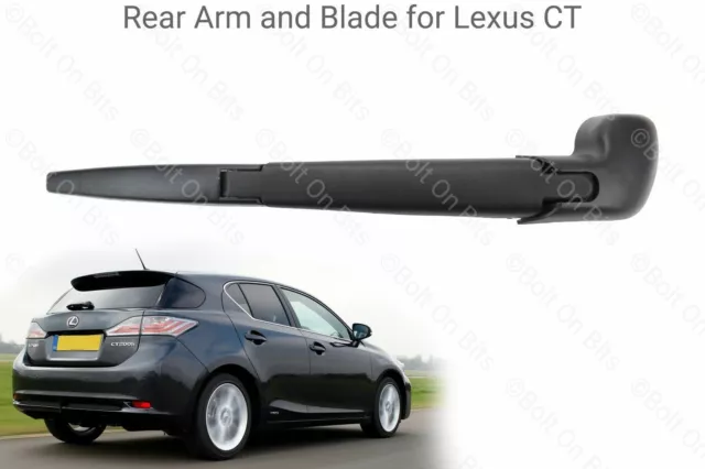 Rear Wiper Arm & Blade fits Lexus CT 200h 1.8 SE-L Advance F Sport Luxury CVT