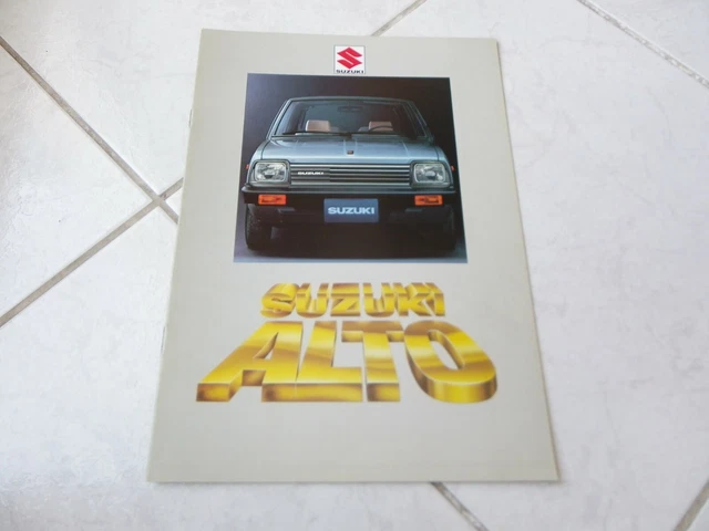 Suzuki Alto 1983 gamme brochure catalogue commercial sales prospectus