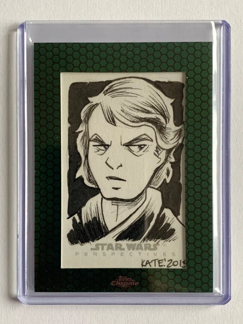 Carta schizzo 2015 Star Wars Chrome Perspectives Anakin Skywalker di Kate Carleton