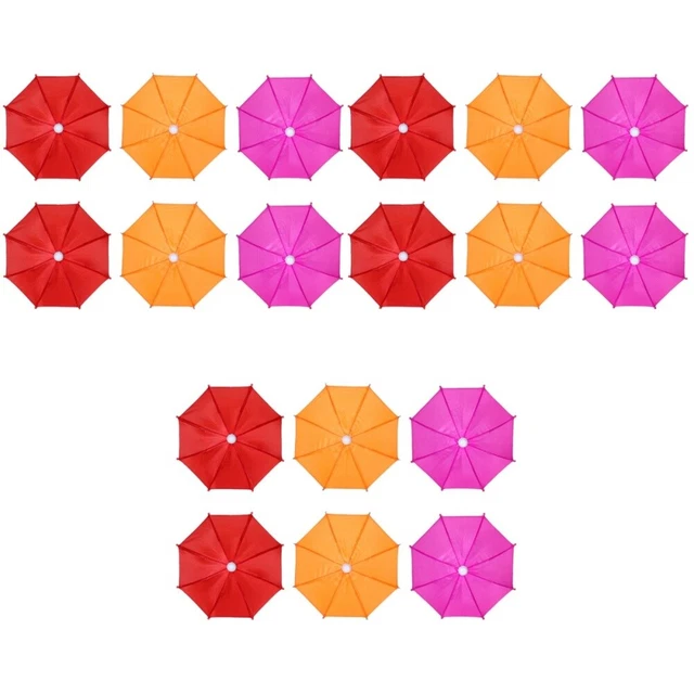 18 pcs accessoire enfants miniature jouet parapluie parapluie jouet orner