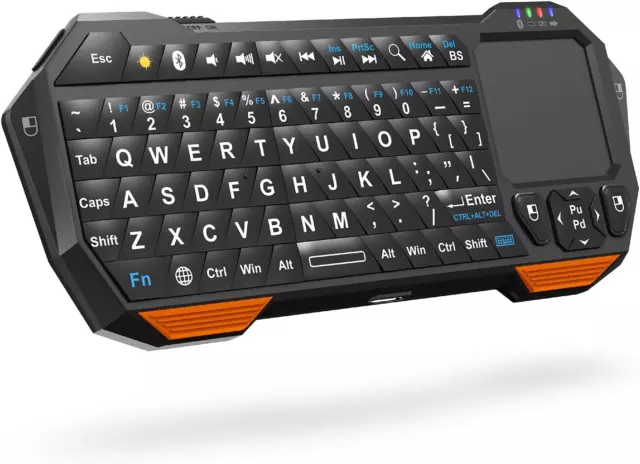 Mini Controlador De Teclado Inalambrico Bluetooth Portátil Ligero, Qwerty EE. UU.