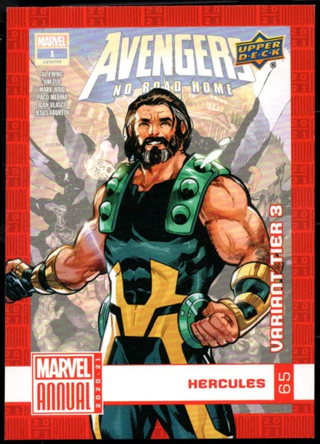 2020/21 UD Upper Deck Marvel Annual "TIER 3" SP Variant Card #65....HERCULES