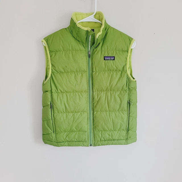 Patagonia Green Puffer Vest Kids Unisex Size M 10