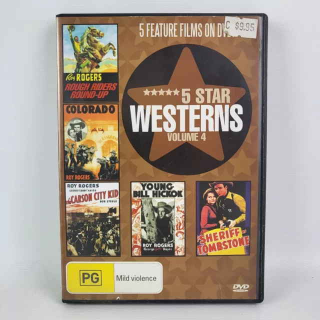 5 Star Classic Volume 4 DVD - Region 4 - Rough Riders Round Up Young Bill Hickok