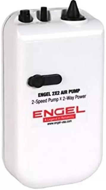 Coolers ENG-AP Lightweight Portable Live Bait 2 Speed Aerator Pump with 12V Powe