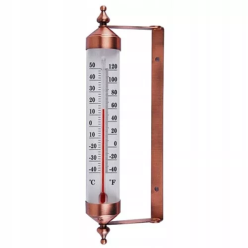 METALL AUSSEN FENSTER Garten Thermometer Fensterthermometer Analog Retro  26,5 CM EUR 24,99 - PicClick DE