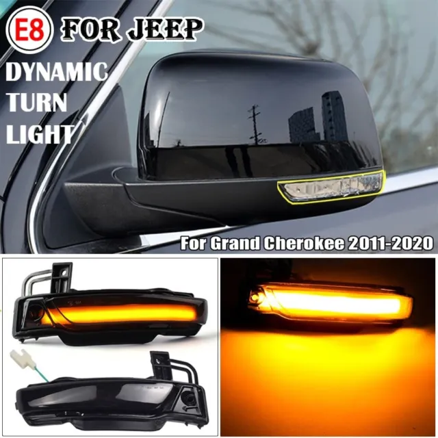 LED Dynamic Side Mirror Sequential Light For Jeep Grand Cherokee WK2 2011- 2020