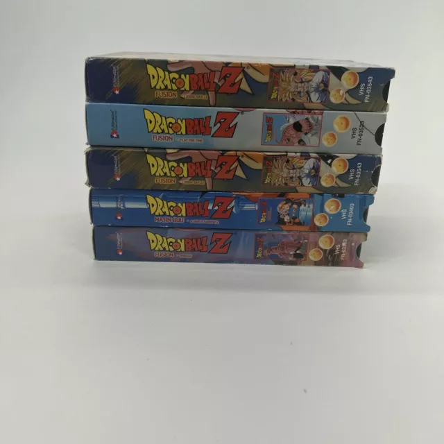 Dragon Ball Z Fusion/Majin Buu Saga  VHS Lot Of 5 DBZ