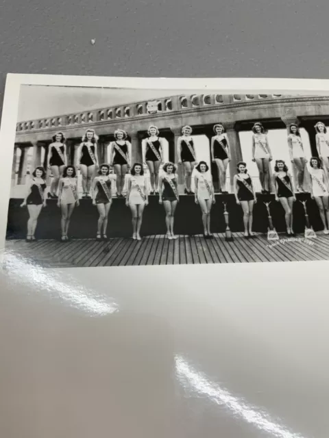 VINTAGE 1941 8x10 INCH PANORAMIC B&W PHOTO MISS AMERICA PAGEANT IN ATLANTIC CITY 3