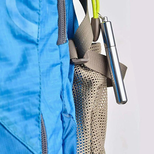 Llavero de metal de bolsillo impermeable caja de aleación útil P6B4 I7E5