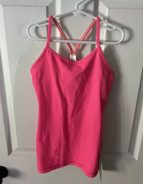 Girls Hot Pink Ivivva Tumblin' Tank Size 10 NWT