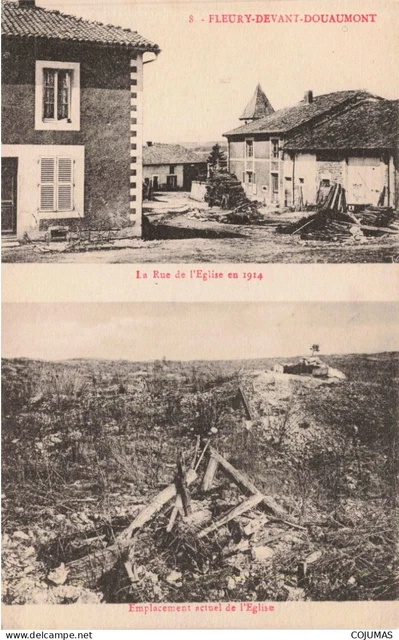 55 FLEURY DEVANT DOUAUMONT _S13085_ La Rue de l'Eglise en 1914