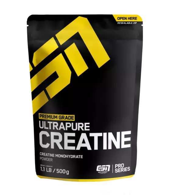 ESN Ultrapure Creatine Monohydrate 500g - Kreatin, Booster, Muskeln, Fitness