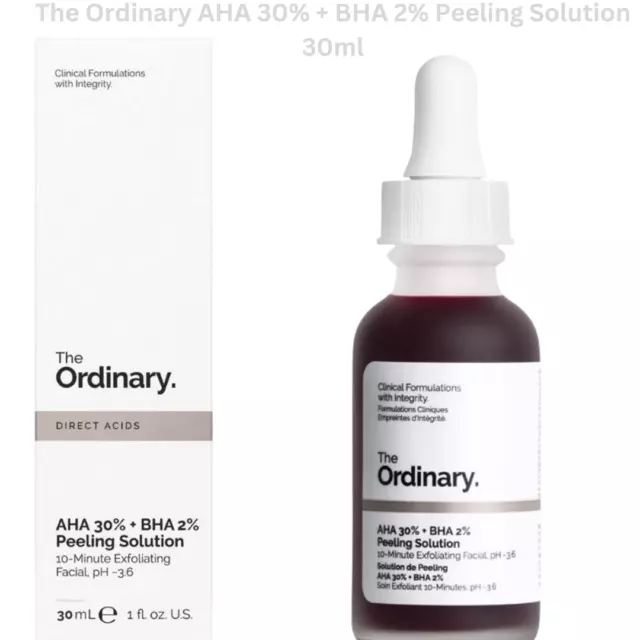 The Ordinary Direct Acids AHA 30% + BHA 2% Peeling Solution 30ml Original