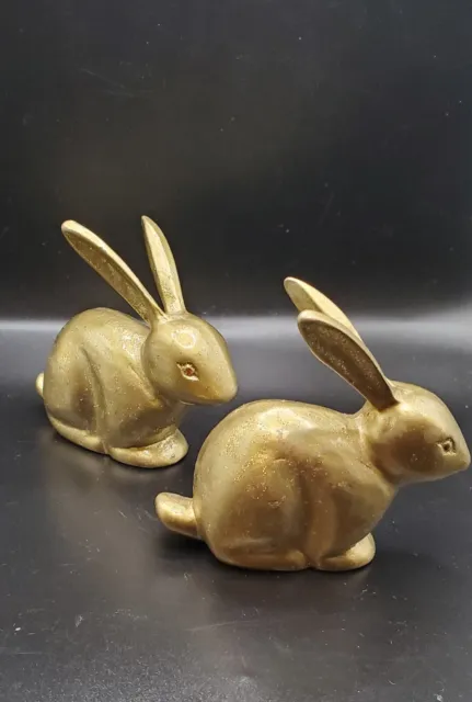VINTAGE BRASS BUNNY Brass Rabbit pair Mod. Dep Made in Italy Brass Bunny  $38.99 - PicClick