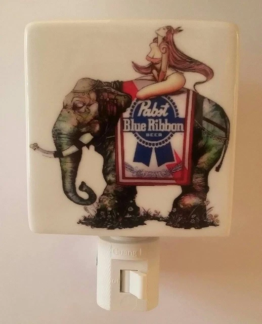 Super Nice Pabst Blue Ribbon Beer Porcelain Night Light # 3